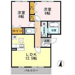 サングレイト　A棟の物件間取画像